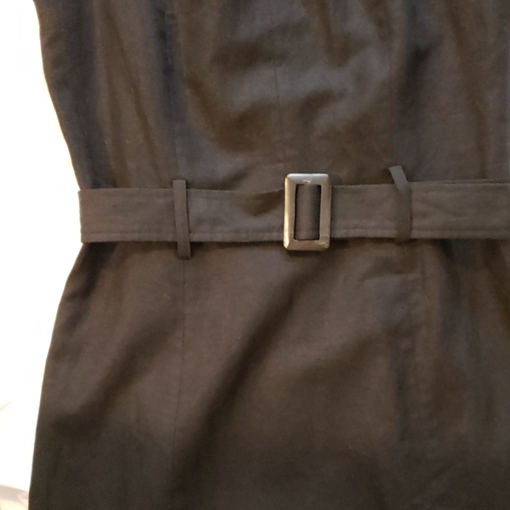 Black linen sleeveless Dress - Picture 3 of 7